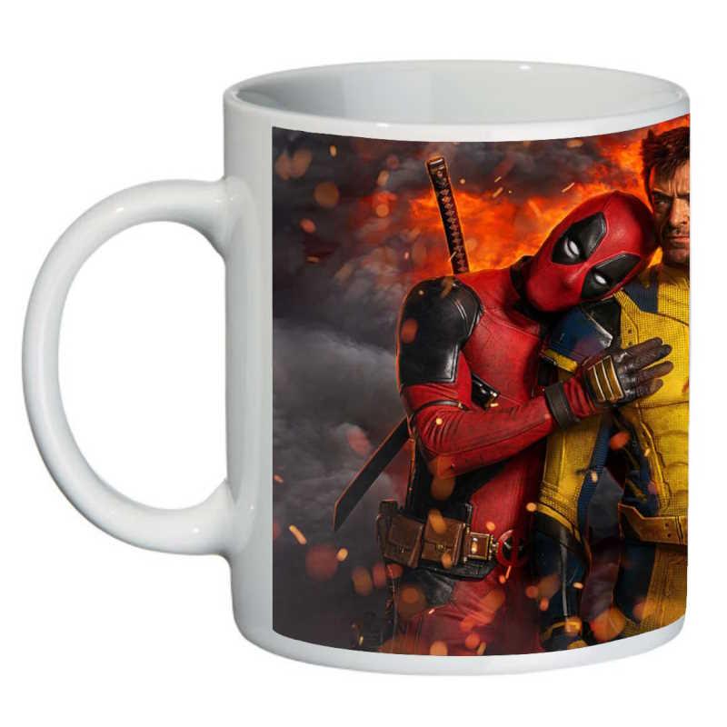 Чашка с принтом Росомаха и Дидпул 0037 (2404220239)