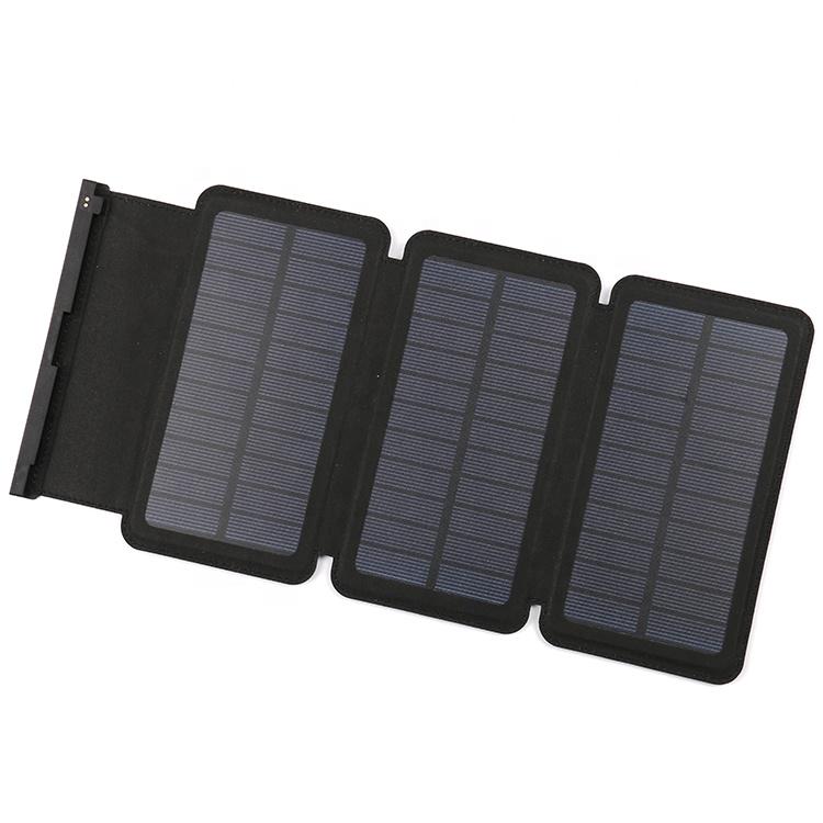 Павербанк із сонячною панеллю VHG DN38 Portable Solar Charger Wireless 6 panel 20000 mAh Orange - фото 3