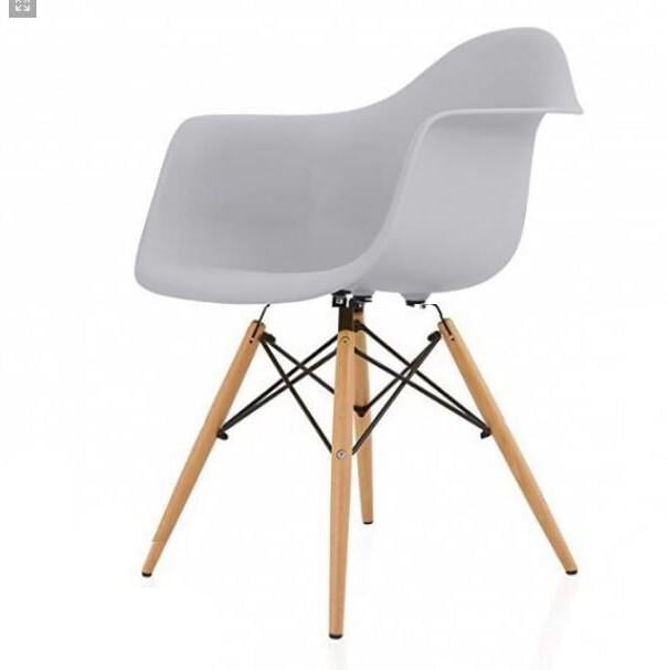 Крісло Group SDM Тауер Вуд для кухні/вітальні дерево/пластик Сірий Крісло Group SDM Тауер Вуд для кухні/вітальні дерево/пластик Сірий