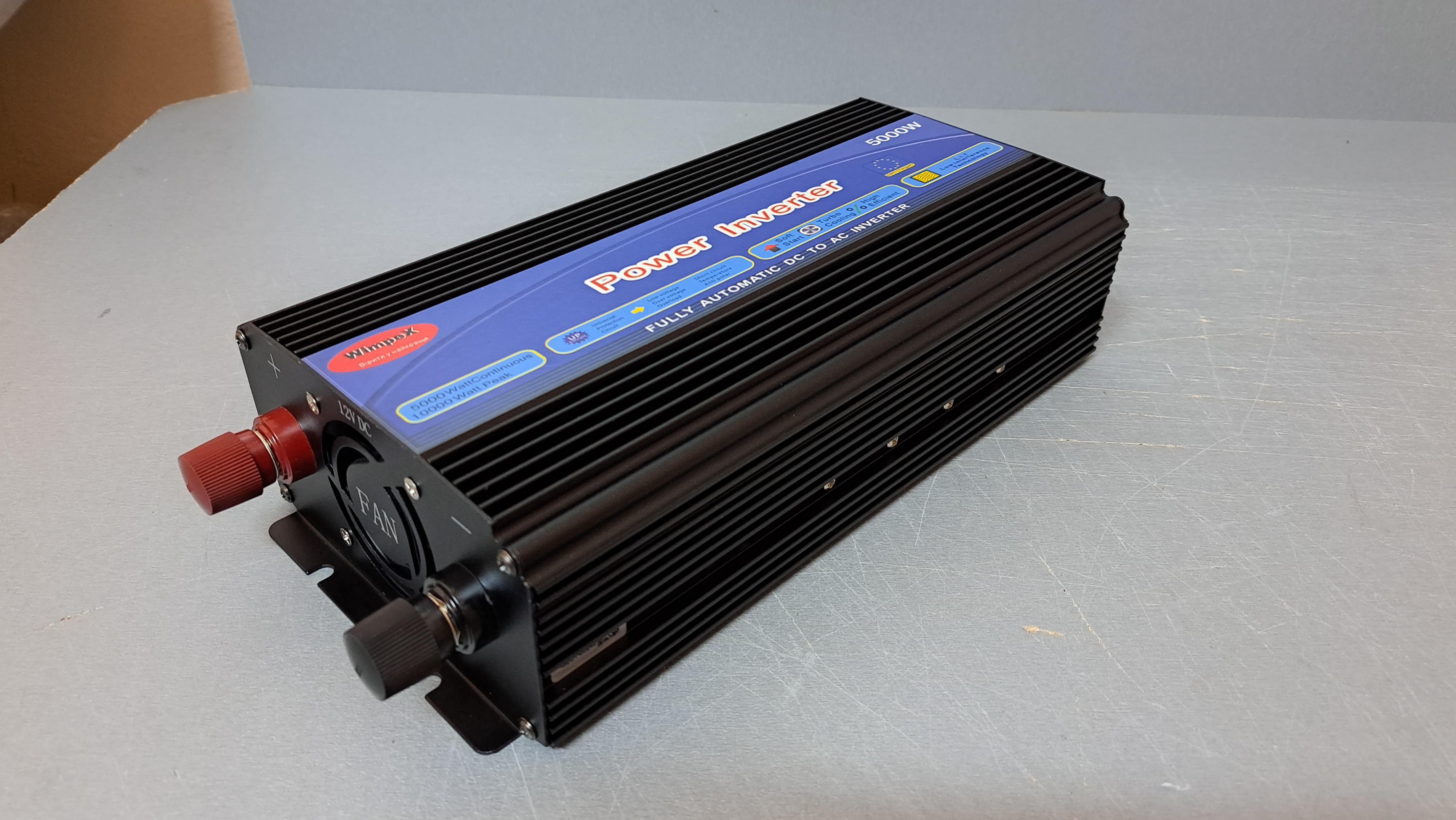 Преобразователь напряжения WIMPEX 12-220V 5000W с плавным пуском - фото 5 Преобразователь напряжения WIMPEX 12-220V 5000W с плавным пуском - фото 5