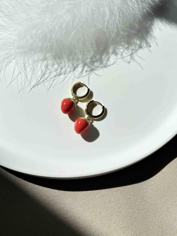 Сережки полуниця (5426) Сережки полуниця (5426)