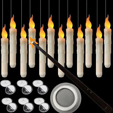 Світлодіодний світильник на батарейці з пультом дистанційного керування у вигляді Чарівної палички 12 шт. (D00376-1) - фото 8 Світлодіодний світильник на батарейці з пультом дистанційного керування у вигляді Чарівної палички 12 шт. (D00376-1) - фото 8