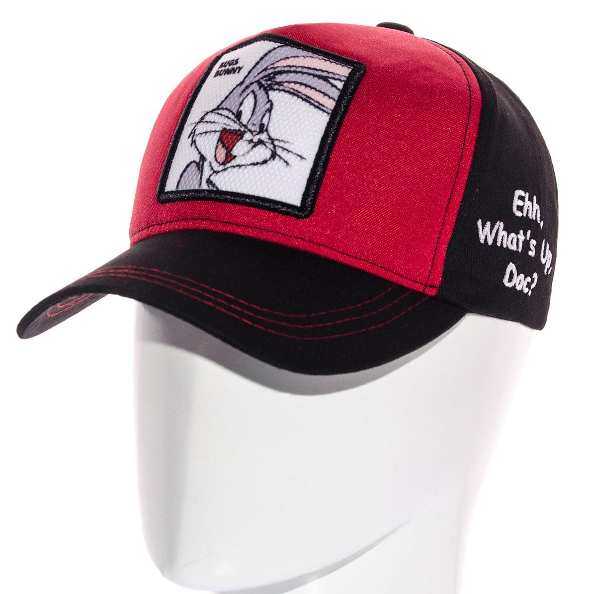 Бейсболка тракер котону Unisex Bugs Bunny SUB21784 L/р. 57-58 Чорний/Червоний - фото 1