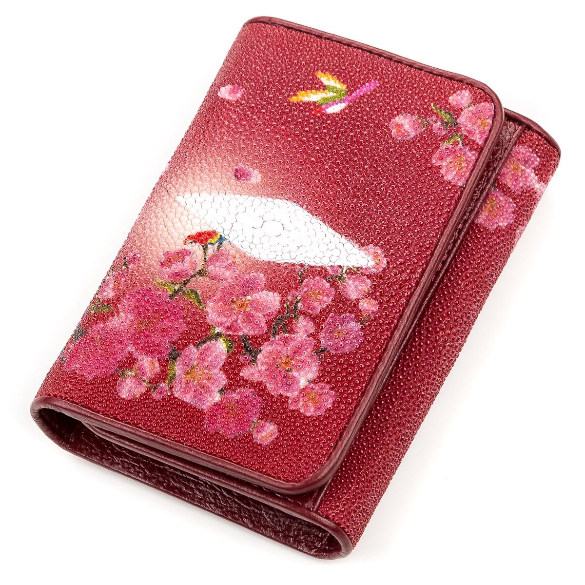 Кошелек женский Stingray leather 18159 кожа Красный