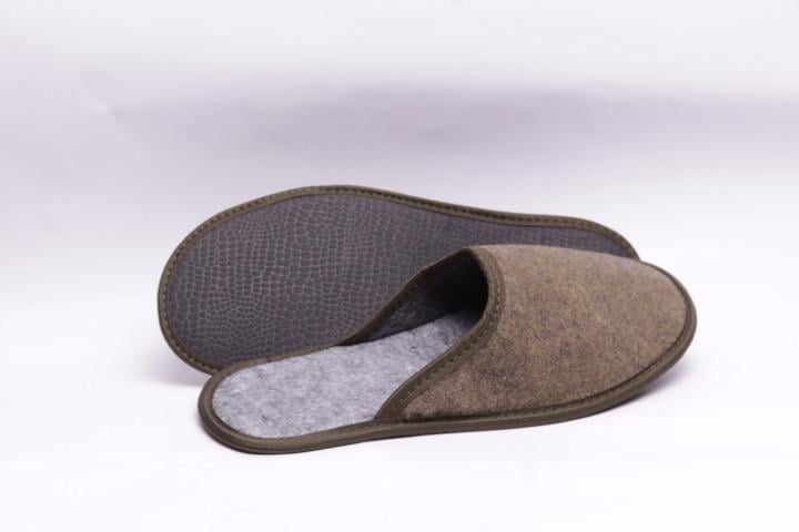 Домашние тапочки мужские Pago закрытые фетровые р. 41 Хаки - фото 3 Домашние тапочки мужские Pago закрытые фетровые р. 41 Хаки - фото 3