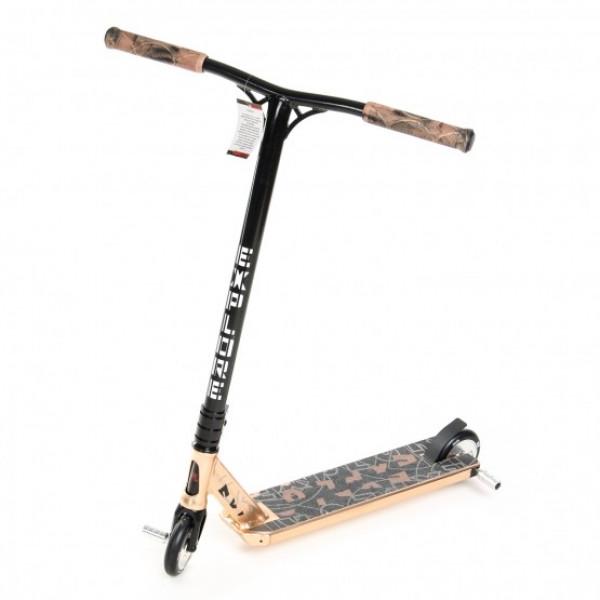 Трюковый самокат BOOGER New Explore с пегами Золотистый