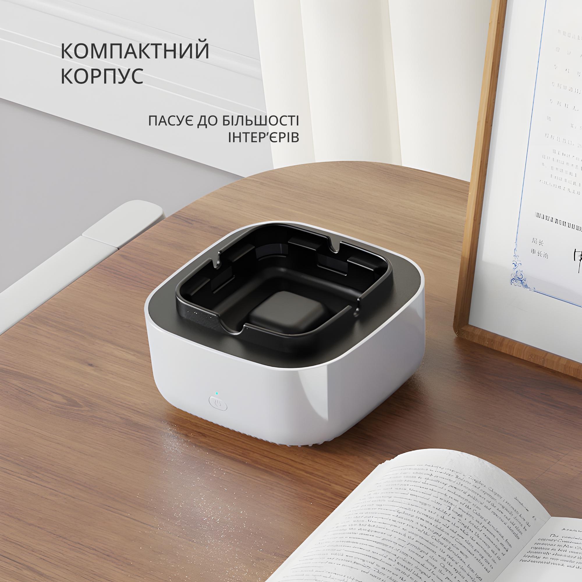 Попільничка бездимна попільниця з очищенням повітря від сигаретного запаху Сірий (13484835) - фото 5 Попільничка бездимна попільниця з очищенням повітря від сигаретного запаху Сірий (13484835) - фото 5