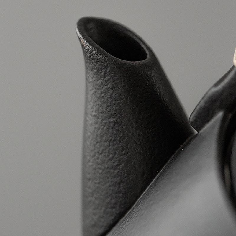 Дорожный набор для чайной церемонии керамический Black - фото 5