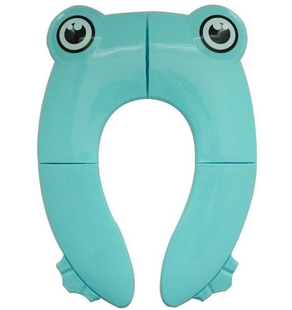 Детская накладка на унитаз SUNROZ Frog Shape Folding Potty Seat дорожная складная Голубой (SUN5012)