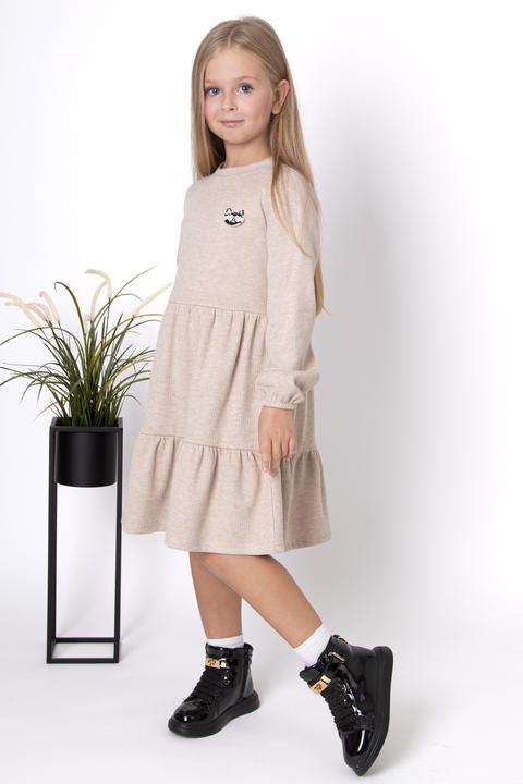 Сукня для дівчинки тепла Mevis 4835-03 146 см Бежевий (158650)