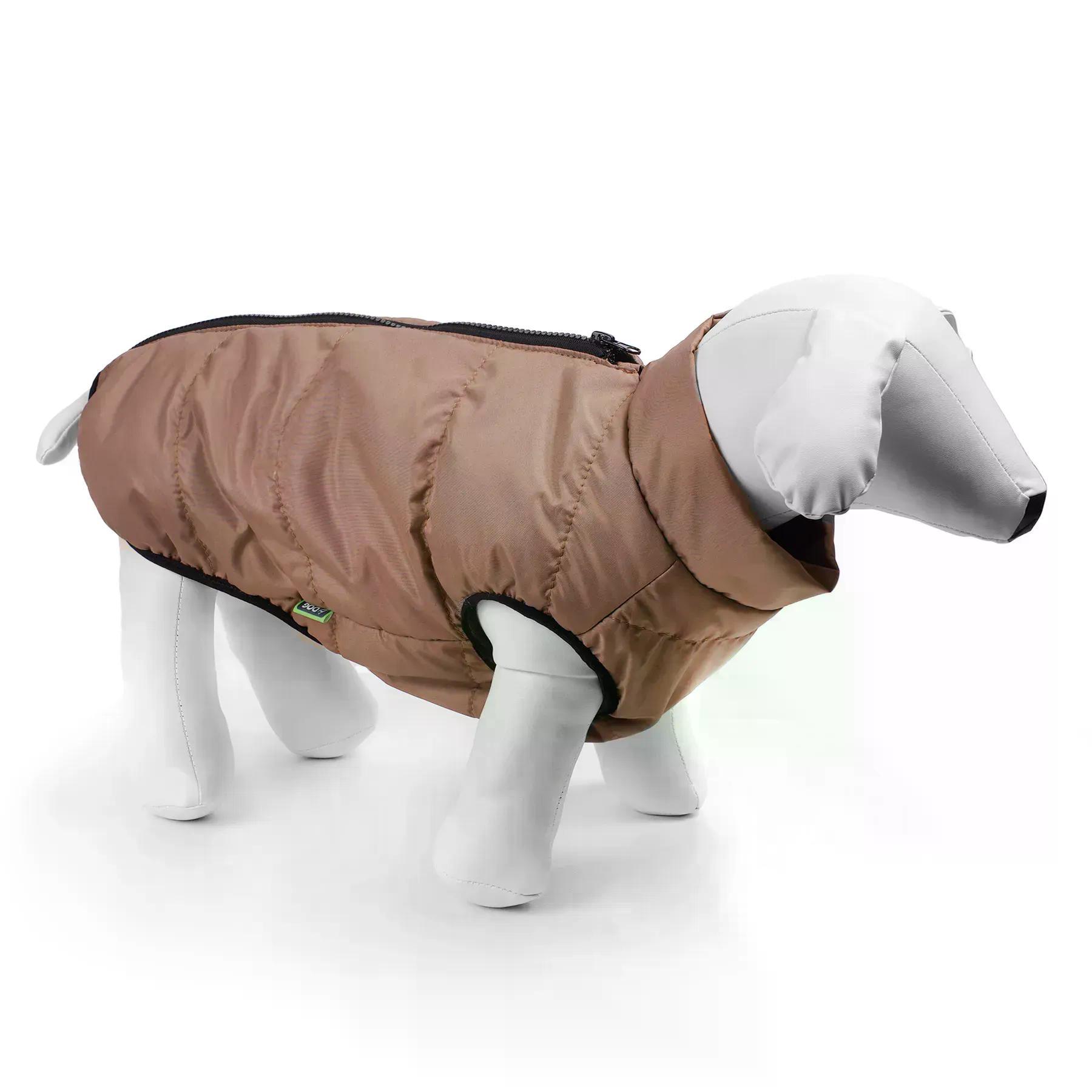 Полукомбинезон с молнией ТМ HiDog M 35-40 см Капучино
