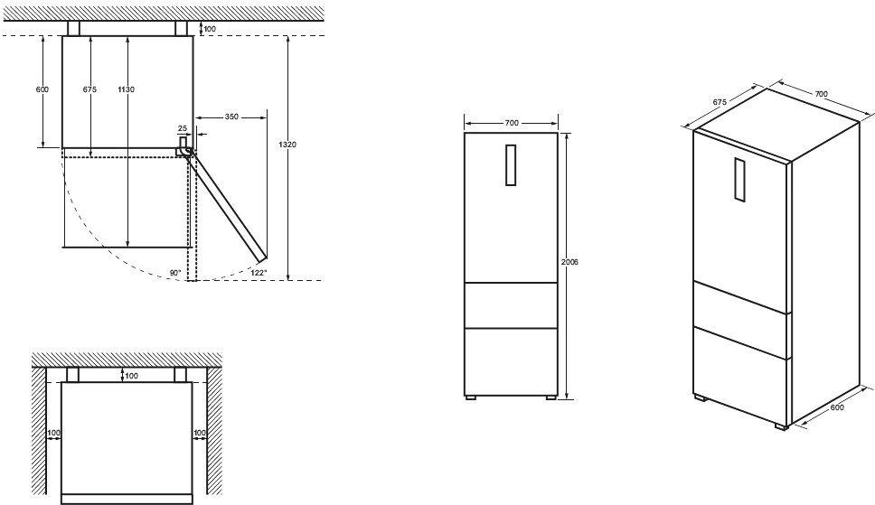 Холодильник Haier HTW7720DNGB (31266) - фото 9 Холодильник Haier HTW7720DNGB (31266) - фото 9