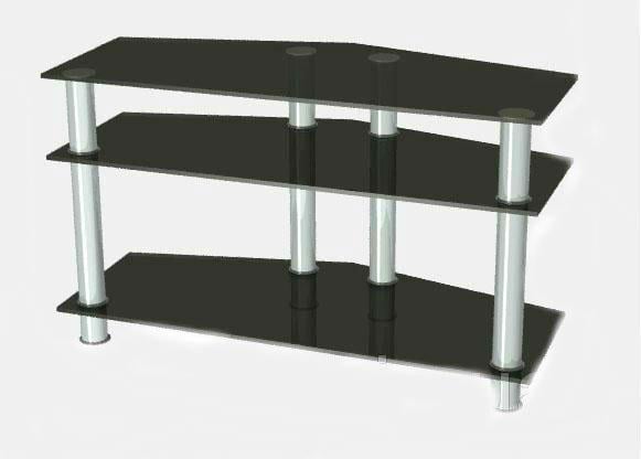 Тумба для TV "Ансі" тоноване скло 400x900x520 мм 8/6/6 мм Графітовий (24727578)