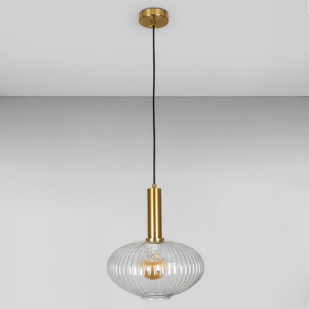 Підвіс скляний Прозоврий/Бронзовий (61-J2020-1 BRZ+CL)