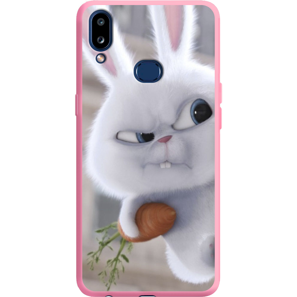 Чехол Boxface Samsung A107 Galaxy A10s Rabbit Snowball Розовый силикон (37944-up1116-42164)
