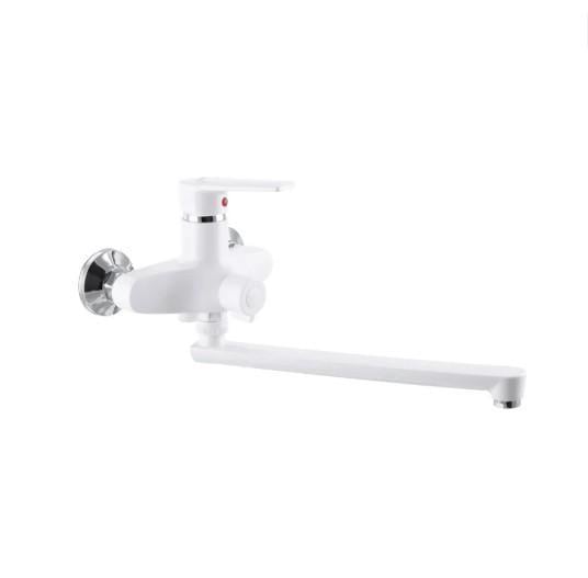 Смеситель для ванны PLAMIX Oscar-006 Euro Белый (PM0599)