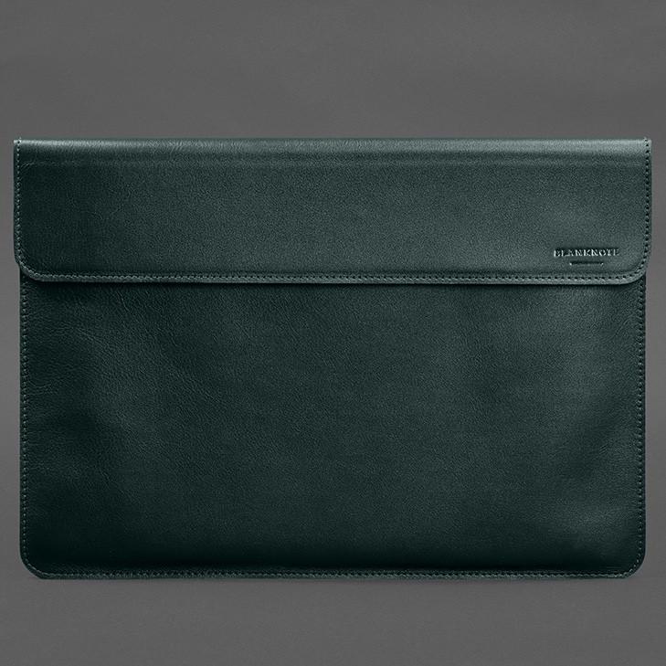 Чохол-конверт шкіряний на магнітах для MacBook Pro 15" 2023 Зелений (A-028791) - фото 3 Чохол-конверт шкіряний на магнітах для MacBook Pro 15" 2023 Зелений (A-028791) - фото 3