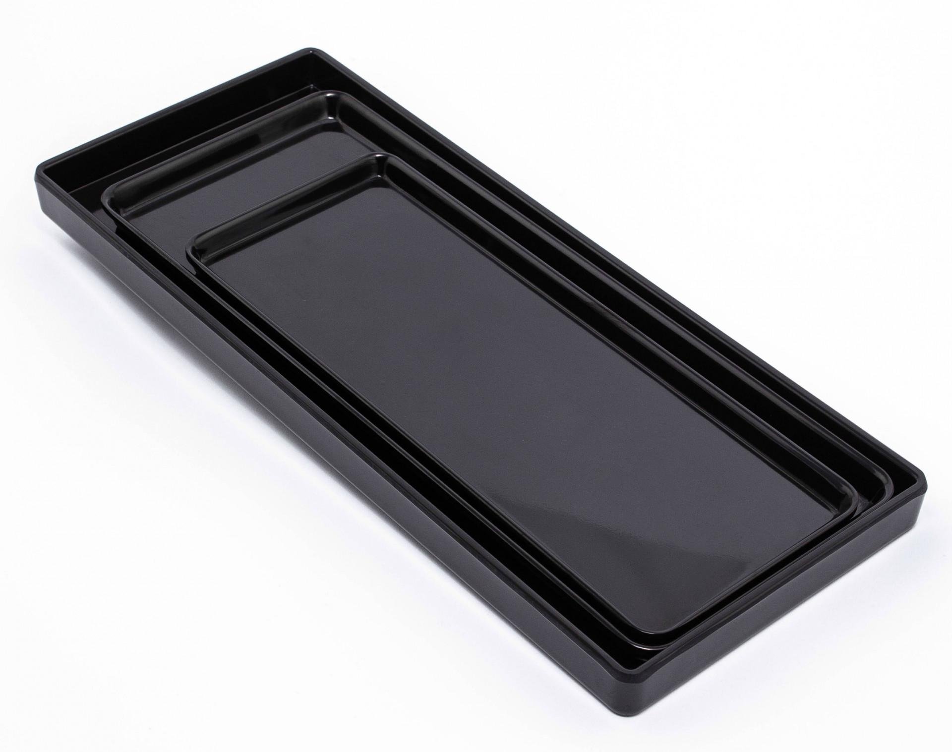 Таця з меламіну One Chef 50х18х1,7 см Чорний (26864152) - фото 7