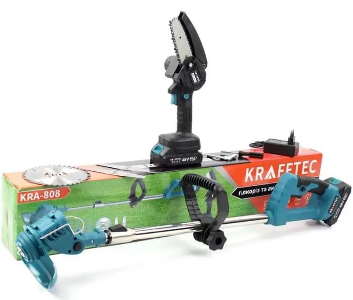Набір Krafftec КRA-808 тример/пила міні ланцюгова (27363148) Набір Krafftec КRA-808 тример/пила міні ланцюгова (27363148)