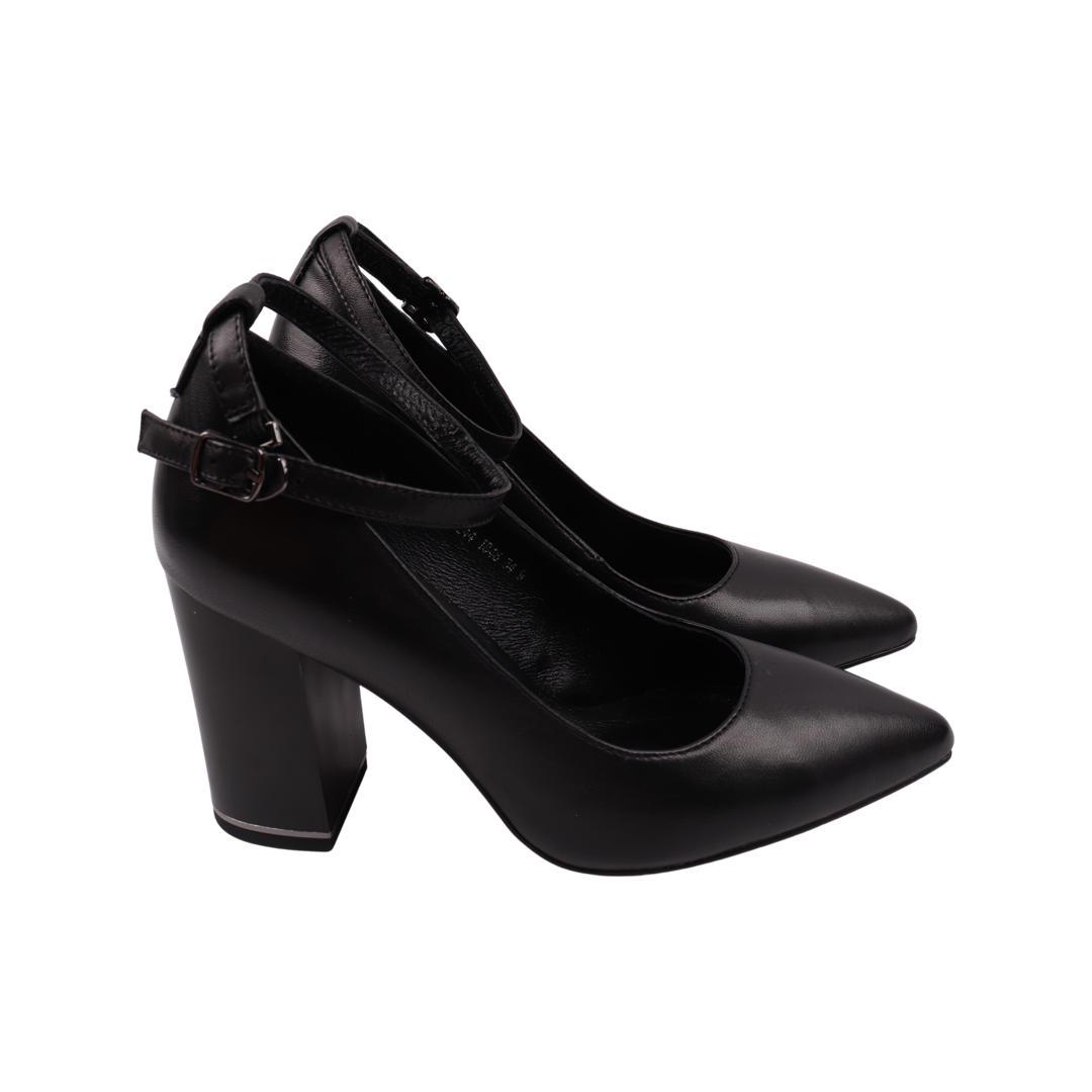Туфли женские Erisses из кожи р. 34 Черный (954-22DT)