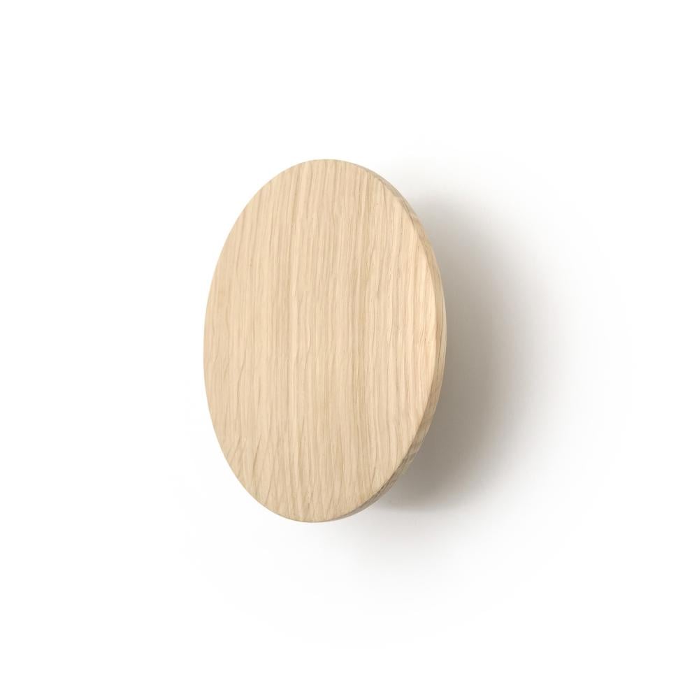 Крючок деревянный мебельный для одежды ø120 мм 1 шт. Дуб (48907)