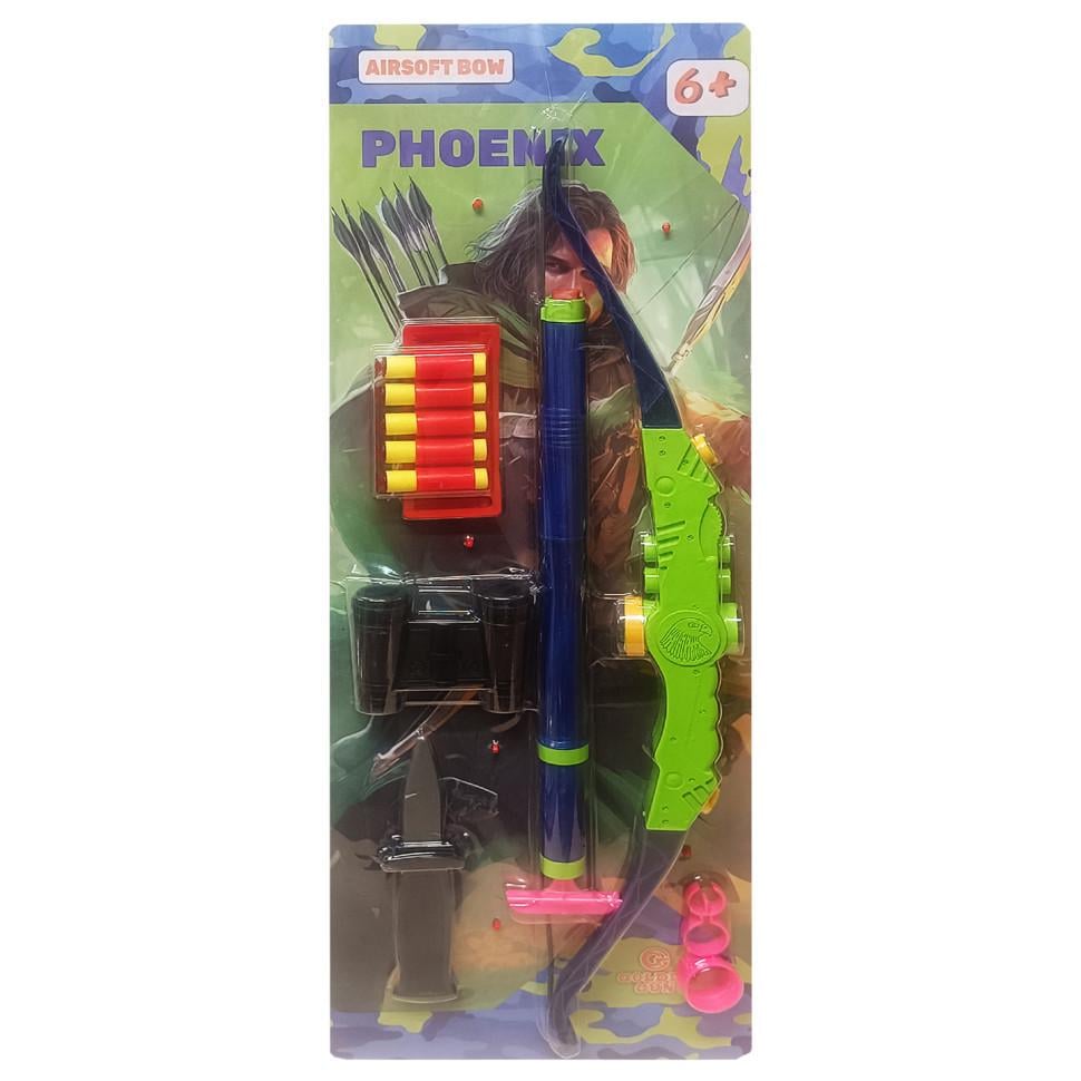 Дитячий ігровий набір Golden Gun Фенікс 950GG стріляє м'якими поролоновими кулями Green (RLT44147)