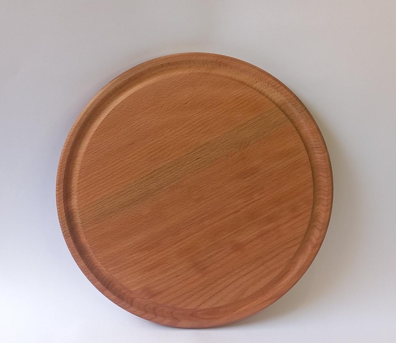 Кухонная деревянная доска для нарезки и пиццы 28 см (RU-280)