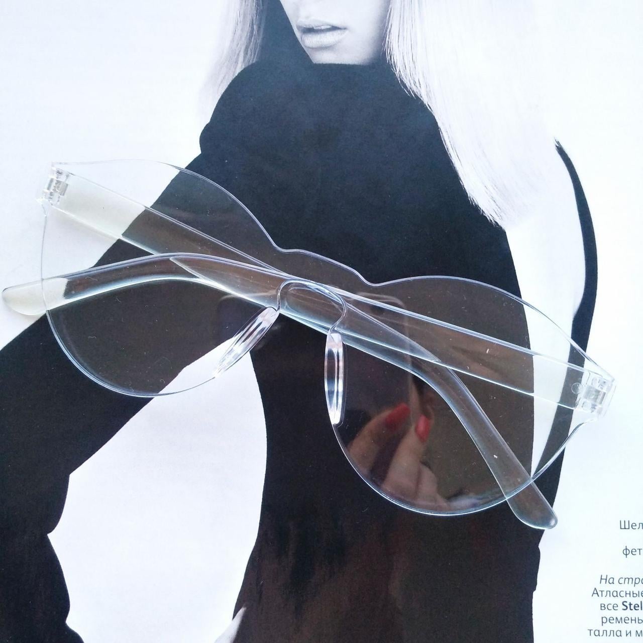 Солнцезащитные очки безоправные прозрачные