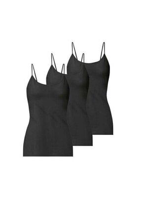 Набір майок жіночих Esmara бавовняних 3 шт. M Чорний - фото 4