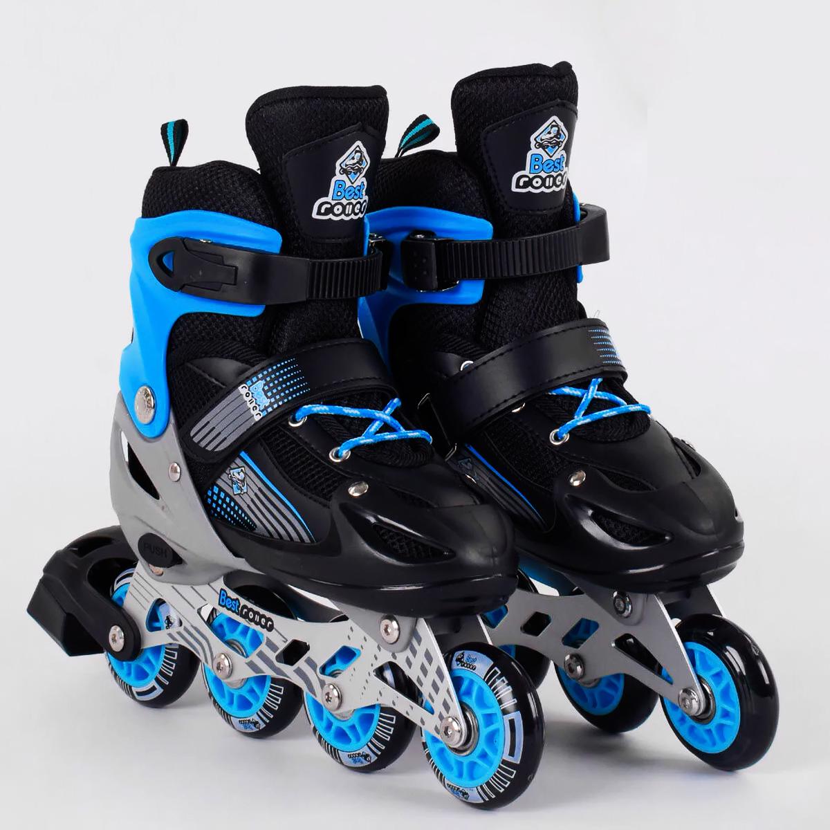 Роликові ковзани Best Roller PVC колеса що світяться в сумці р. 38-42 ...