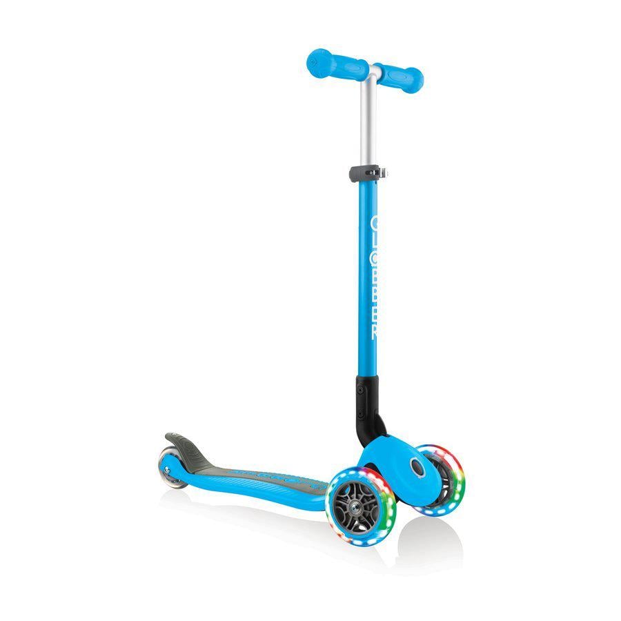 Самокат дитячий триколісний Globber Primo Foldable Lights Sky Blue (507)