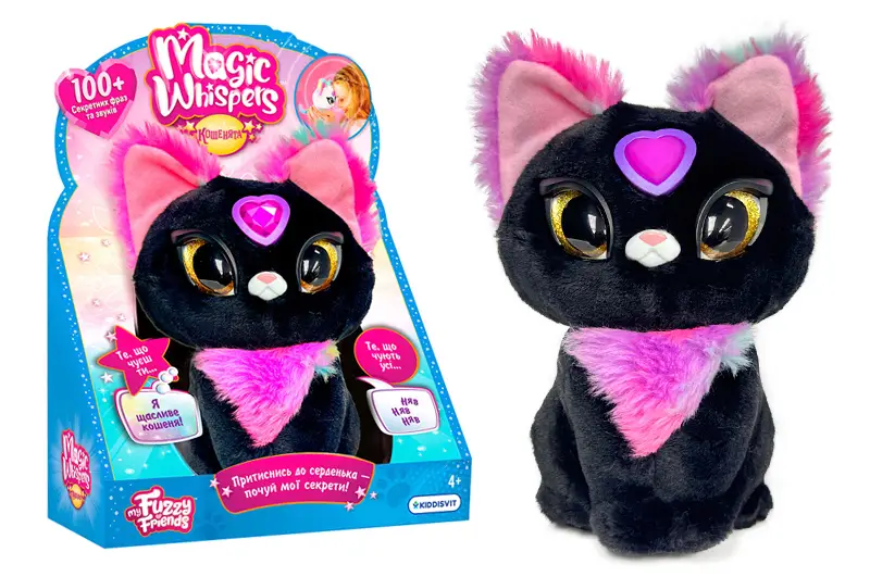 Інтерактивна іграшка Кошеня Сейбл 18807 "Magic Whispers" My Fuzzy Friends - фото 3 Інтерактивна іграшка Кошеня Сейбл 18807 "Magic Whispers" My Fuzzy Friends - фото 3