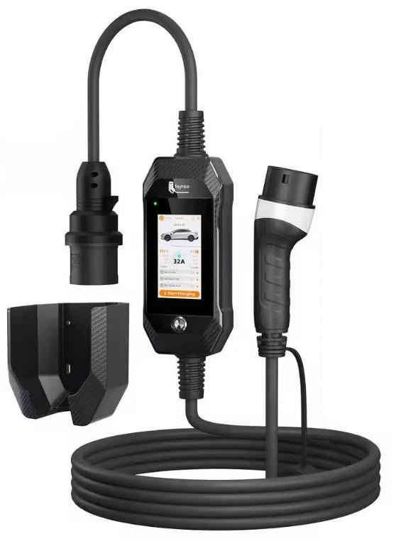 Зарядка для электромобиля Feyree 7 кВт 32A Type2 - Lion EV-Ultra Wi-Fi Black