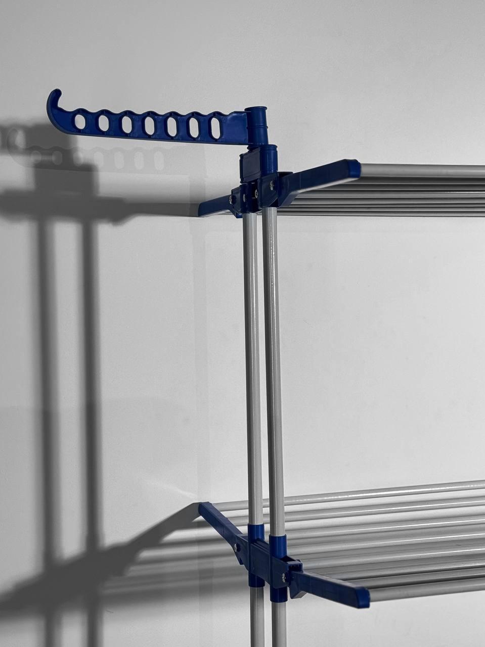 Сушарка для білизни багатоярусна вертикальна на колесах - фото 4