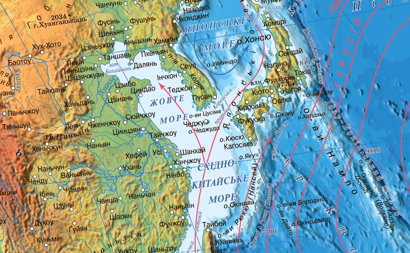 Карта мира Физическая М 1:35 000 000 ламинированная бумага 100x70 см (4820114954497) - фото 2 Карта мира Физическая М 1:35 000 000 ламинированная бумага 100x70 см (4820114954497) - фото 2