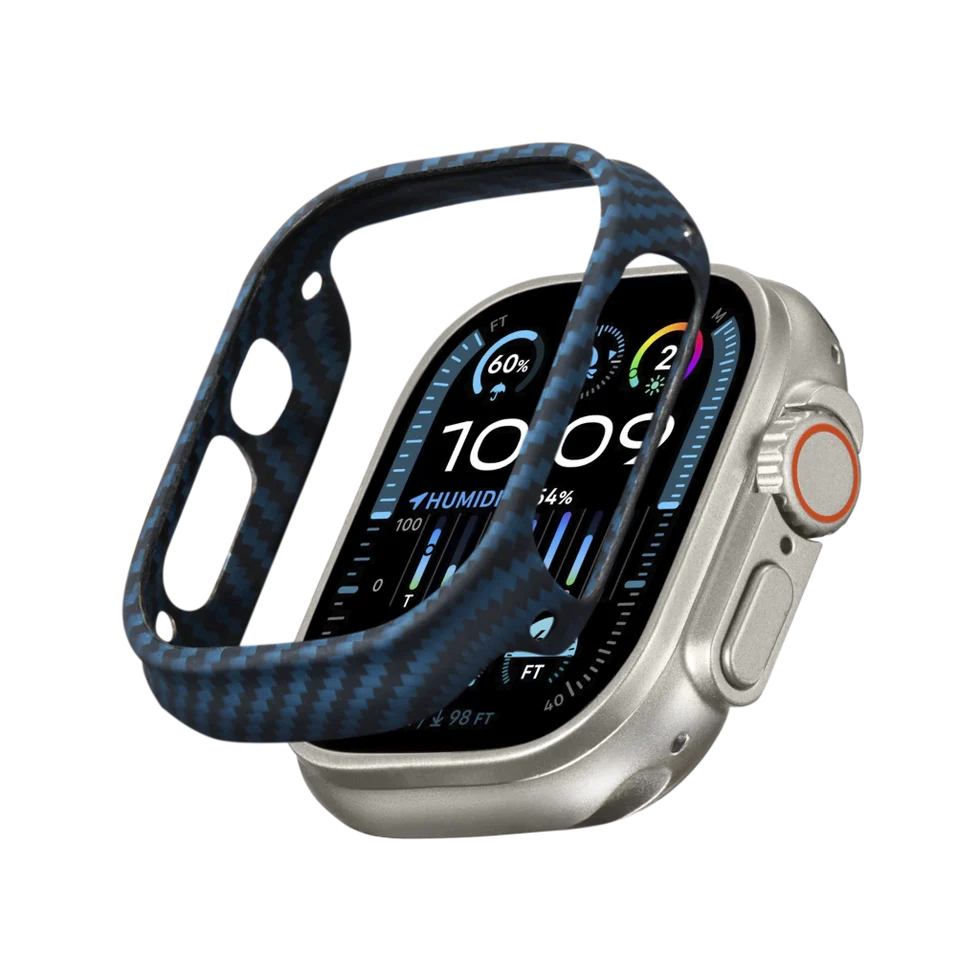 Чохол накладка Pitaka Air Case for Apple Watch 8/7 45 мм Black/Blue (KW2301A) - фото 4 Чохол накладка Pitaka Air Case for Apple Watch 8/7 45 мм Black/Blue (KW2301A) - фото 4