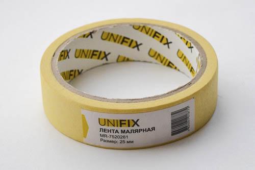 Стрічка малярна UNIFIX 25 мм х 20 м