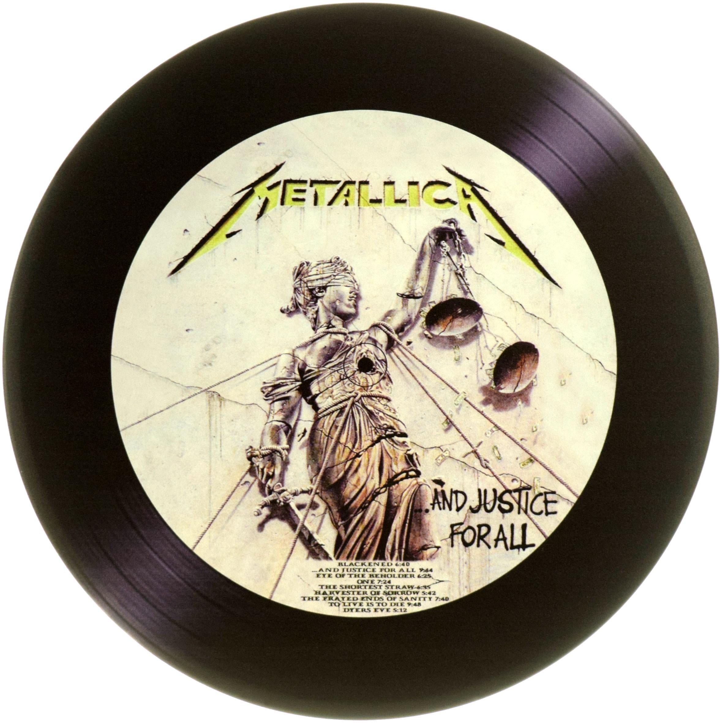 Табличка металлическая "Metallica And Justice For All" 30 см (ms-104162)
