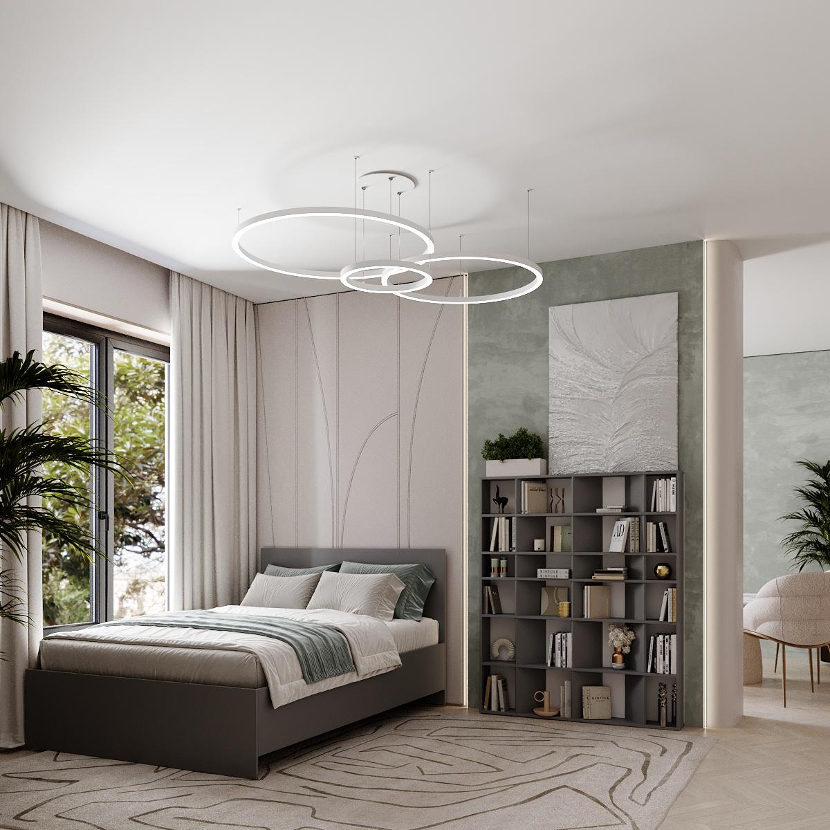 Стеллаж книжный Light №1 1200х160х1460 мм Графит серый (GALT13070000000) - фото 4