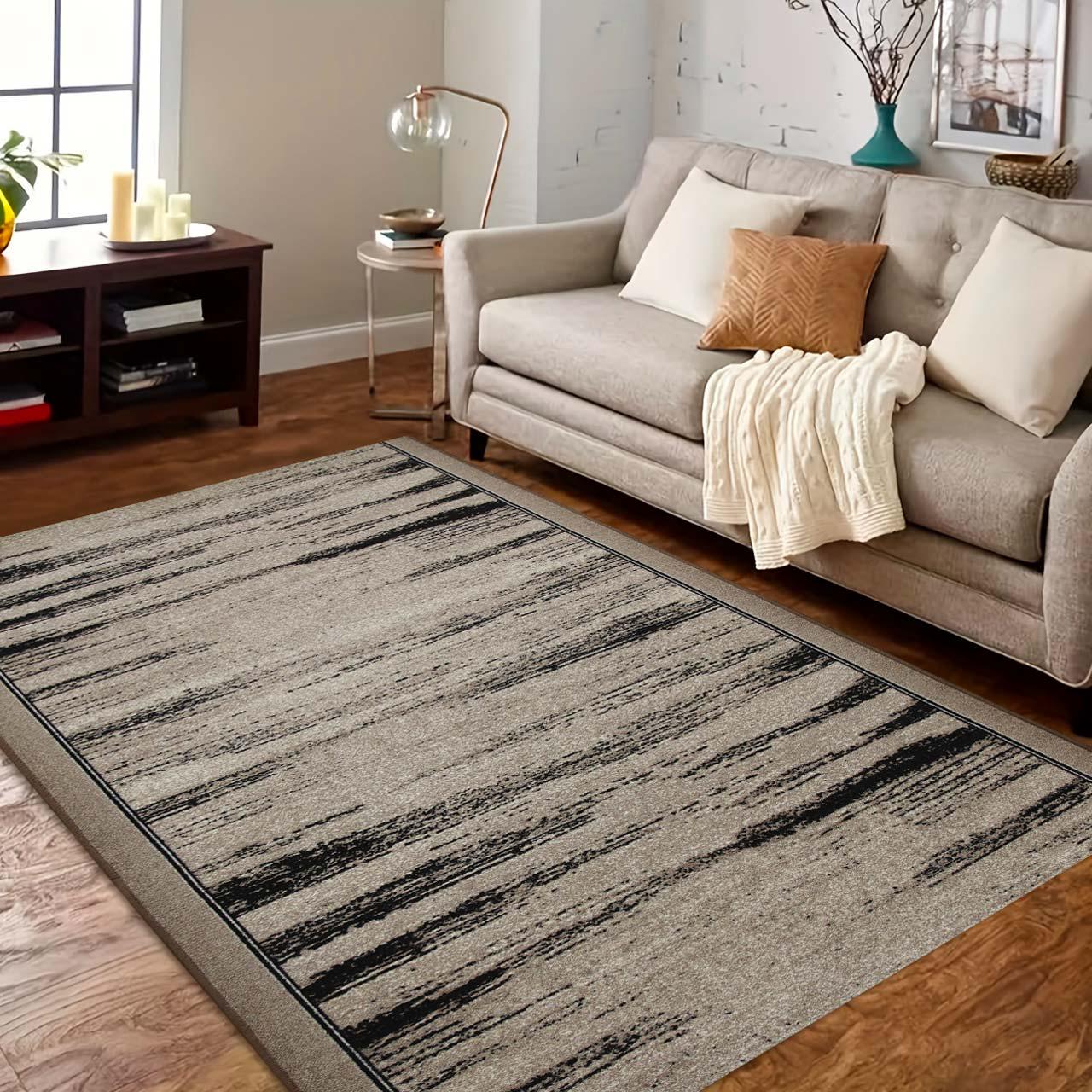 Ковер безворсовый на войлочной основе DAKARIA Print Run Санди p13 1,2x1,7 м Темно-бежевый (00-00019454) - фото 2