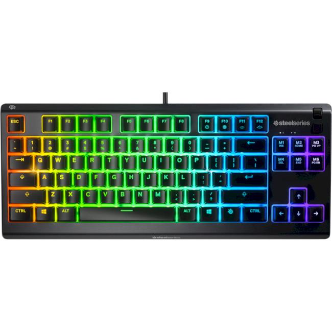 Клавиатура мембранная SteelSeries Apex 3 TKL UA с RGВ-подсветкой Черный (64831) - фото 2