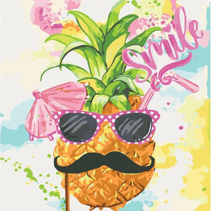 Картина по номерам Ідейка Цветы Smile 40х40 см (KHO2936)