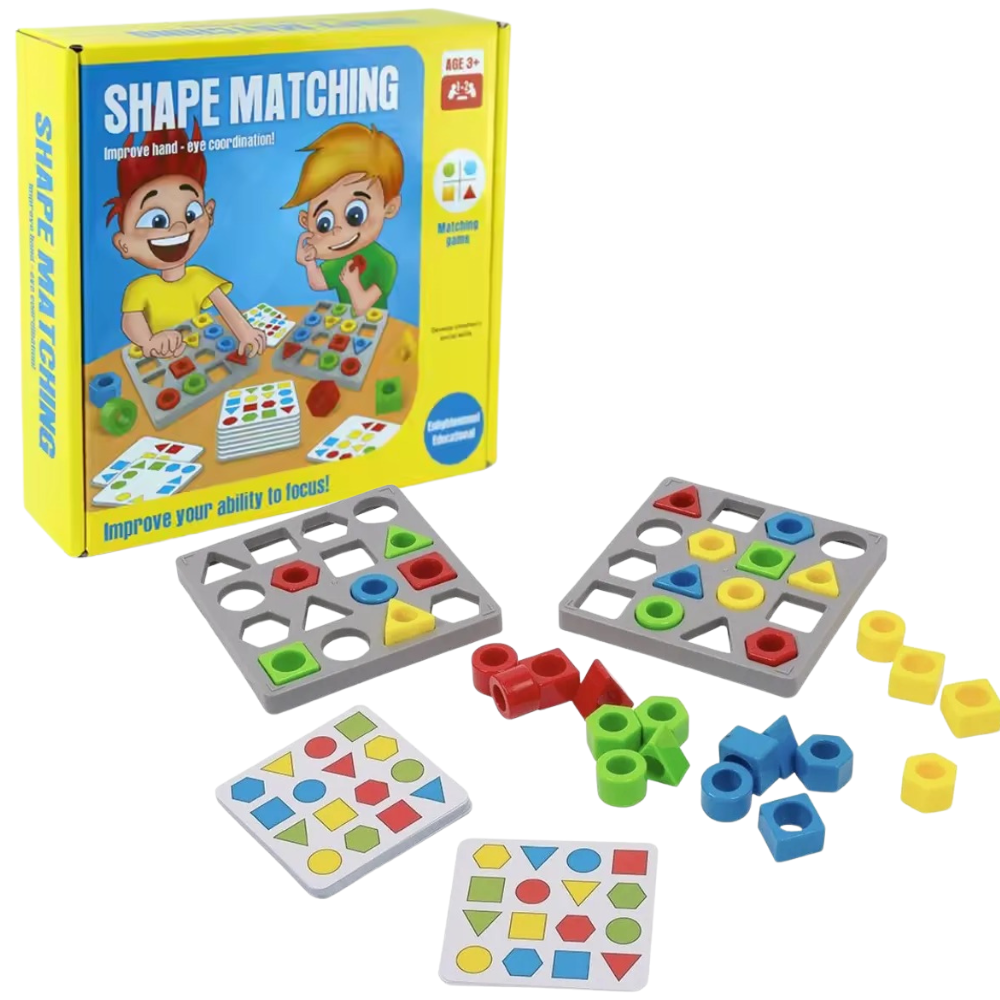 Настольная игра Сопоставление форм детская развлекательная на логику мышление и концентрацию для детей