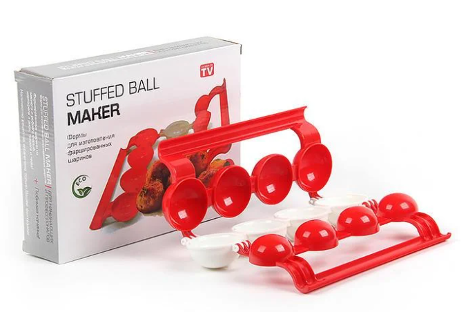 Формы для шариков с начинкой Вкусняшка stuffed ball maker Красный (KG-1573) Формы для шариков с начинкой Вкусняшка stuffed ball maker Красный (KG-1573)