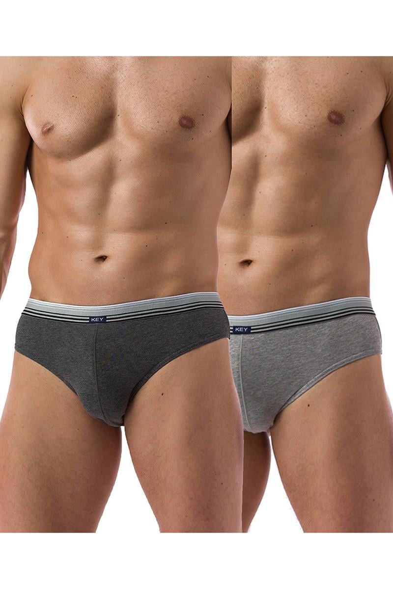 Труси сліп Key р. 46/S Сірий (75243)