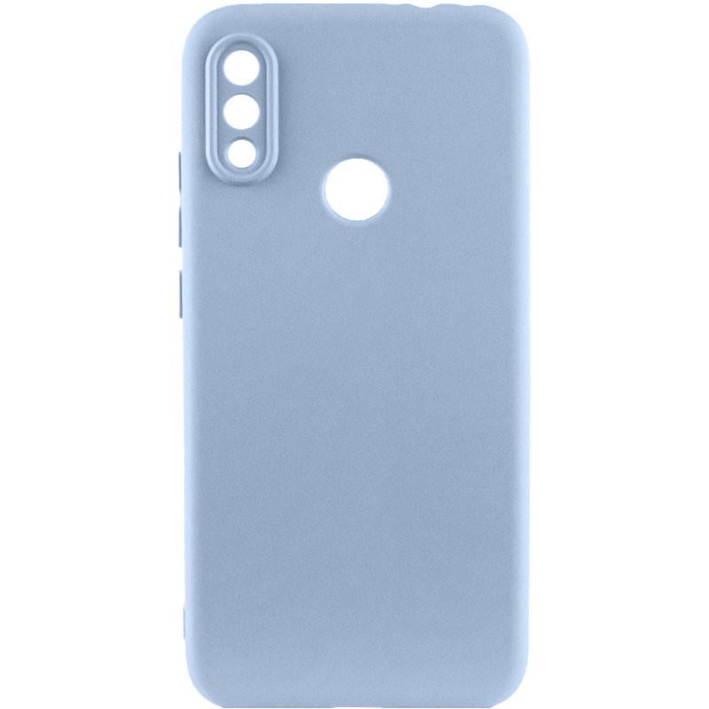 Противоударный чехол TPU GETMAN Liquid Silk Full Camera для Xiaomi Redmi Note 7 / Note 7 Pro / Note 7s Голубой / Lilac Blue