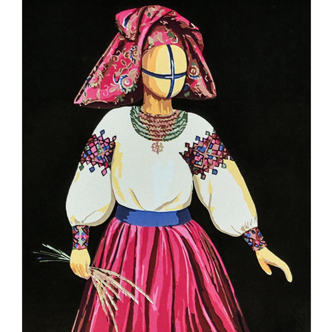 Картина по номерам Strateg Премиум Сеяна на черном фоне с лаком 40х50 см (AH1142)