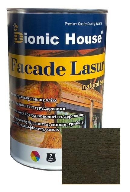 Краска фасадная для дерева Facade Lasur 1 л Антрацит (18262362) - фото 1