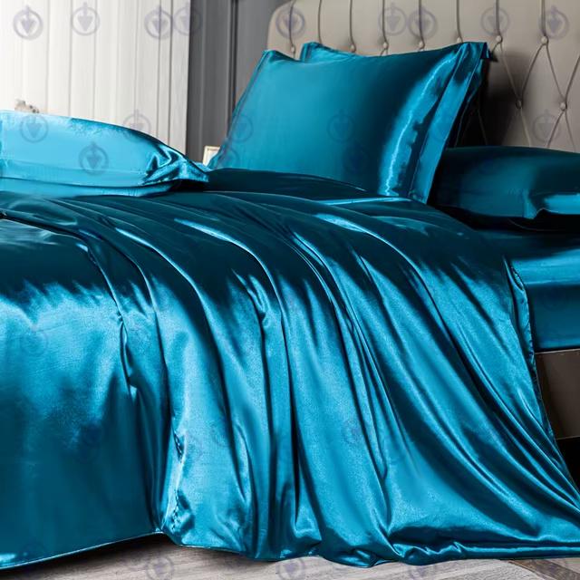 Комплект постільної білизни Moka Textile Морська Хвиля євро та 2 додаткові наволочки 50х70 см/70х70 см Світло-синій/Золотий (2552781039) - фото 2 Комплект постільної білизни Moka Textile Морська Хвиля євро та 2 додаткові наволочки 50х70 см/70х70 см Світло-синій/Золотий (2552781039) - фото 2