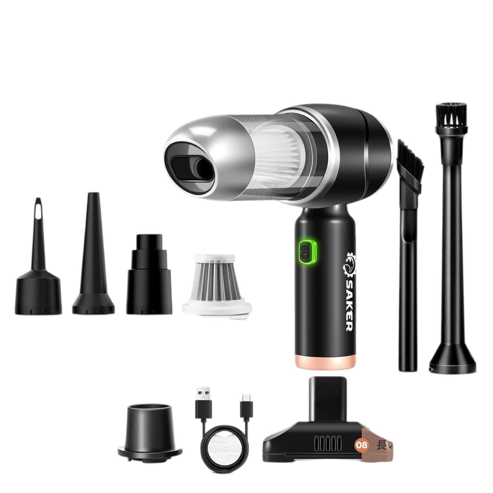 Пылесос беспроводной автомобильный Saker ручной с бесщеточным двигателем Tpye-C